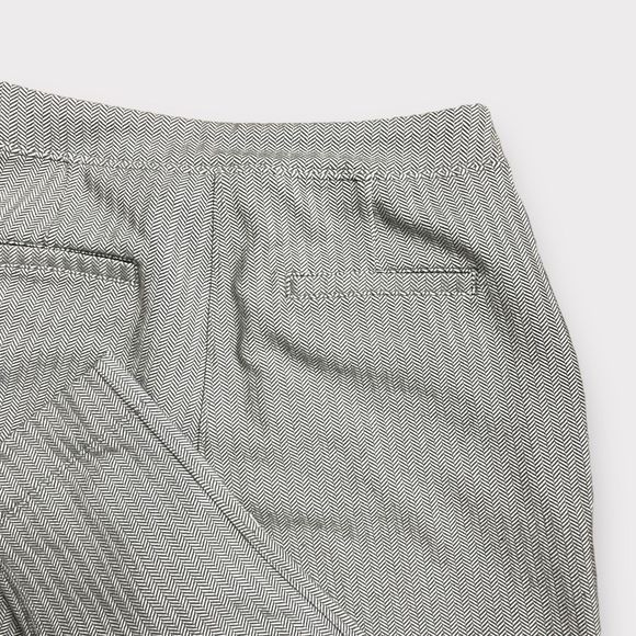 Lululemon Jet Crop Slim 4 Grey Herringbone Luon Tapered Pull On Ankle Pants - Picture 7 of 11